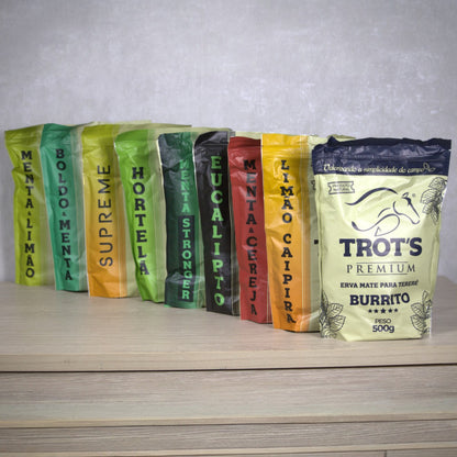 Erva Mate Tereré Trots Premium 500g Menta e Cereja