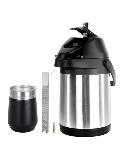 Kit Tereré Copo Termico 320ml Com Tampa Bomba Inox Garrafa Termica Inox
