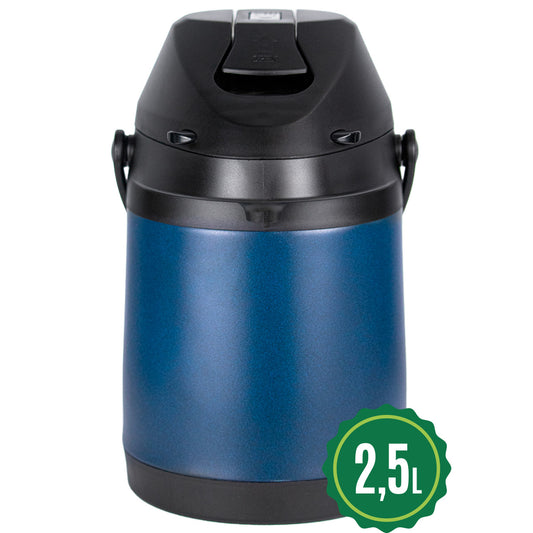 Garrafa Termica Inox 2.5l Tereré Café Chimarrão Chá Azul