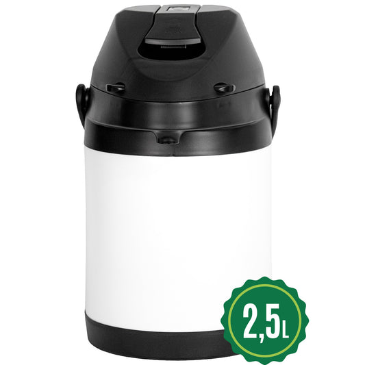 Garrafa Termica Luxx Inox Branco 2.5l Tereré Café Chimarrão Chá