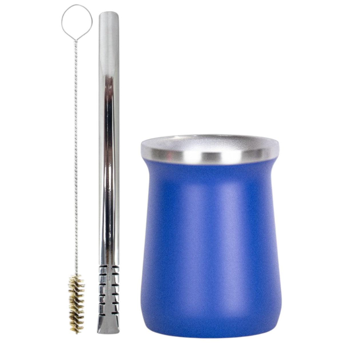Kit Bomba Filete e Copo Cuia Tereré Térmico 100% Inox 236ml -  Escolha a Cor