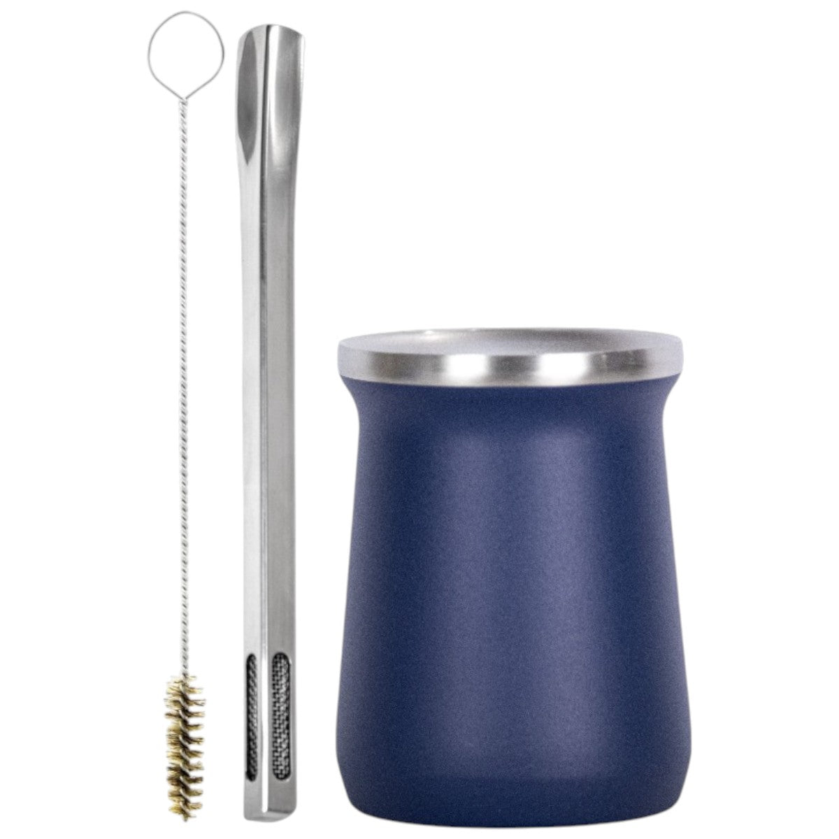 Kit Griid e Copo Cuia Tereré Térmico 100% Inox 236ml -  Escolha a Cor