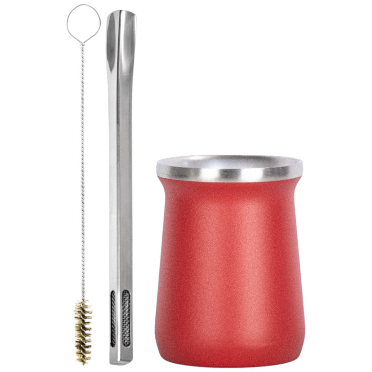 Kit Griid e Copo Cuia Tereré Térmico 100% Inox 236ml -  Escolha a Cor