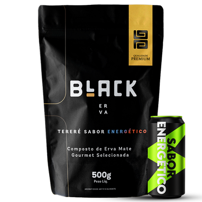Erva Mate Tereré Black Erva Premium 500g Energetico