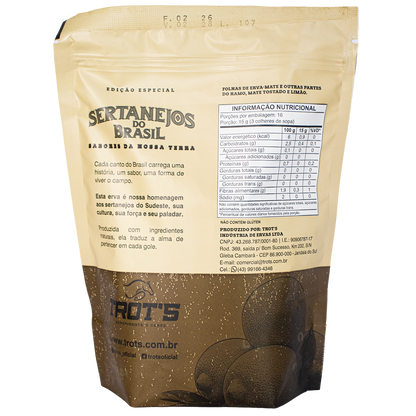Kit 5 Erva Mate Trot's Sertanejos 1,25kg: Açaí, Frutas Amarelas, Maracujá Pequi, Mate Limão e Bergamota. Edição Limitada