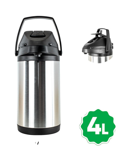 Garrafa Termica Chacal Inox 4l Tereré Café Chimarrão Chá Preto