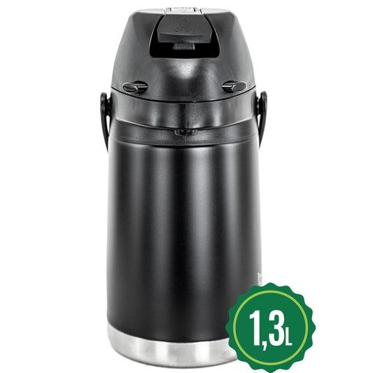 Garrafa Termica Luxx Preta Inox 1.3l Tereré Café Chimarrão Chá