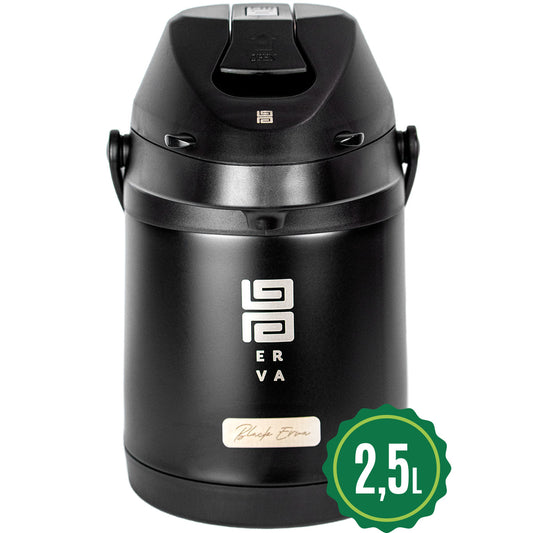 Garrafa Termica Inox 2.5l Tereré Chimarrão Black Preto