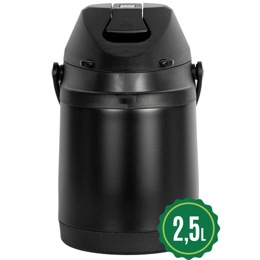 Garrafa Termica Luxx Inox Preto 2.5l Tereré Café Chimarrão Chá