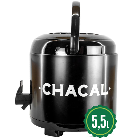 Garrafa Termica Chacal Inox Preto 5.5l Tereré Café Chimarrão Chá