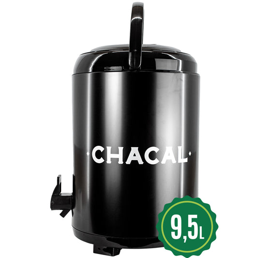 Garrafa Termica Chacal Inox Preto 9.5l Tereré Café Chimarrão Chá