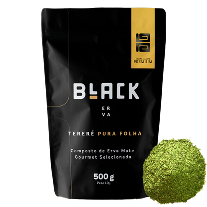 Erva Mate Tereré Black Erva Premium 500g Pura Folha