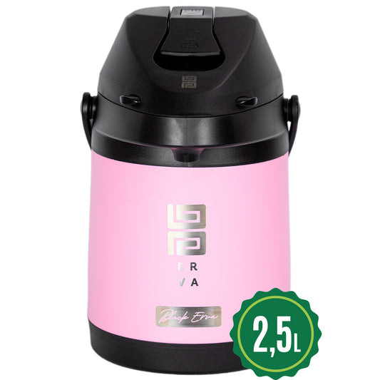 Garrafa Termica Inox 2.5l Tereré Chimarrão Black Rosa