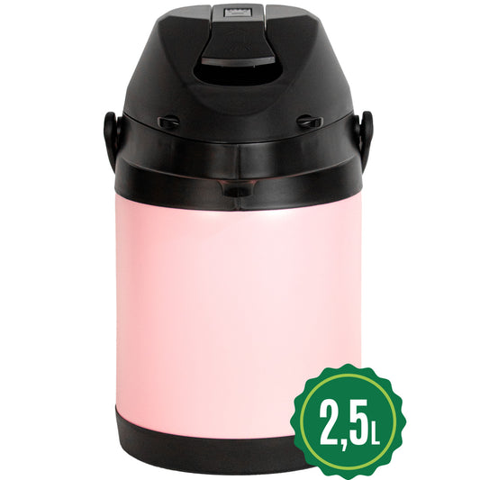 Garrafa Termica Luxx Inox Rosa 2.5l Tereré Café Chimarrão Chá