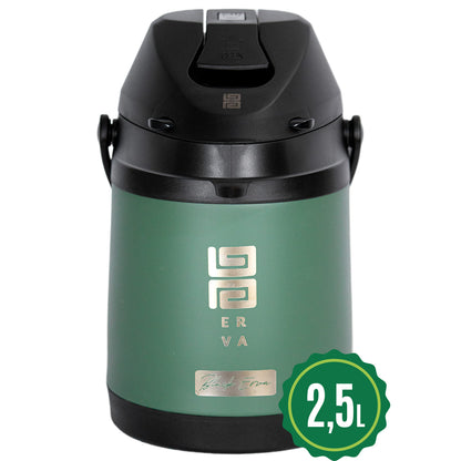 Garrafa Termica Inox 2.5l Tereré Chimarrão Black Verde