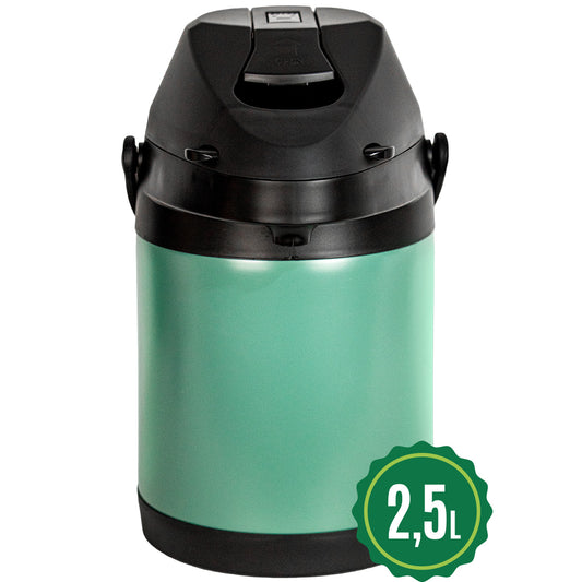 Garrafa Termica Luxx Inox Verde 2.5l Tereré Café Chimarrão Chá